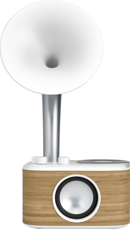 Sangean - WR-45 - Bluetooth Radio - Wit - Houten Behuizing