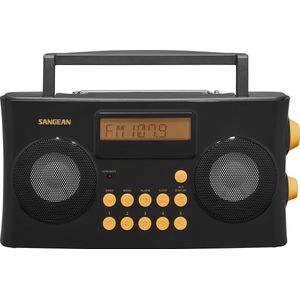 Sangean PR-D17 Zakradio VHF (FM), AM, FM AUX Spraakfunctie, Voelbare toetsen, Wekfunctie Zwart
