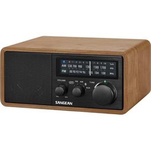 Sangean Genuine 110 - WR-11BT+ - AM/FM tafelradio met Bluetooth - Walnoot