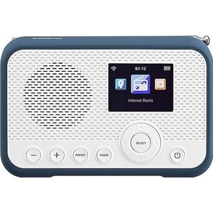 Sangean - SWFR39WH/BL - Internetradio - Wit/Zwart - Bluetooth