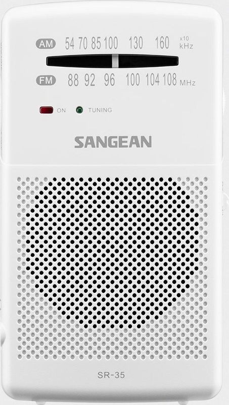 Sangean - Sr-35 - Draagbare Radio - Zwart - Inclusief Hoofdtelefoonaansluiting