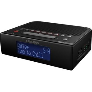 Sangean - DCR-89+ - Wekkerradio - Zwart - DAB+, FM, AUX, USB Accu laadfunctie