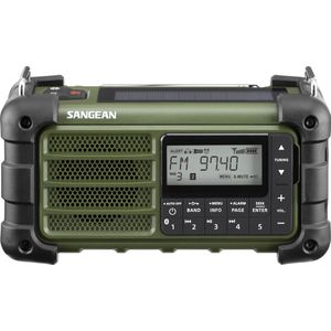 Sangean - MMR-99 - Noodradio - Forest Green - Oplaadbaar - Draagbaar