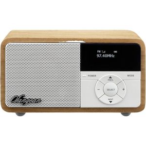 Sangean DDR-7X Radio DAB+, VHF (FM) AUX, Bluetooth Toetsvergrendeling, Oplaadbaar Hout (licht)