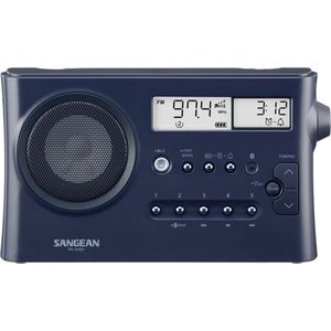 Sangean PR-D4BT Radio Middengolf, VHF (FM) Bluetooth Wekfunctie Donkerblauw