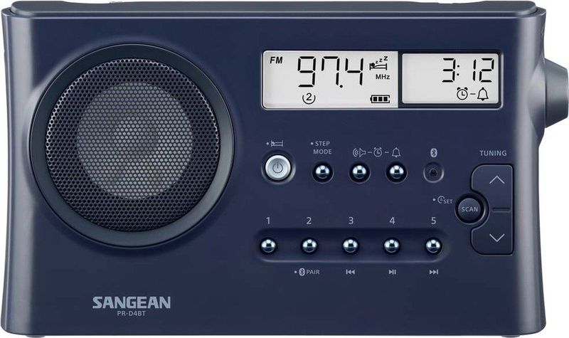 Sangean - PR-D4BT - Radio - Donkerblauw - Draagbaar - Bluetooth