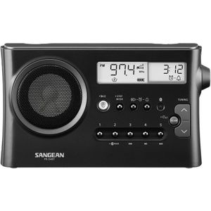 Sangean - PR-D4BT, draagbare radio AM/FM/bluetooth, grijs