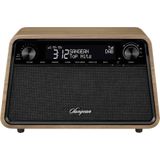 Sangean Premium Wooden Cabinet WR-201 Radio DAB+, FM DAB+, Bluetooth, AUX, FM Wekfunctie Walnoot