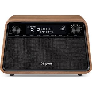 Sangean - WR-201D - Tafel Radio - Hout - DAB+ en FM - Bluetooth