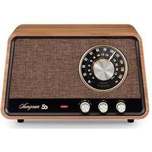 Sangean - WR-101 - Tafelradio - Bruin - Hout - Bluetooth
