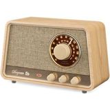 Sangean - WR-101 - Tafelradio - Bruin - Hout - Bluetooth, AUX