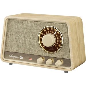 Sangean Premium Wooden Cabinet WR-101 Radio AM, FM Bluetooth, AUX, FM Hout (licht)