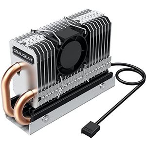 Heatpipe - Radiator voor M.2 NVMe SSD - Koperen Heatpipe - Aluminium - Stil