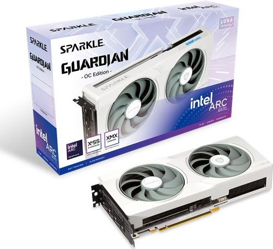 Sparkle - Arc B570 Guardian Luna OC - Grafische Kaart - 10GB GDDR6