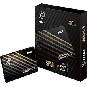 MSI SPATIUM S270 SATA 2.5 480GB internal solid state drive 2.5 inch SATA III 3D NAND