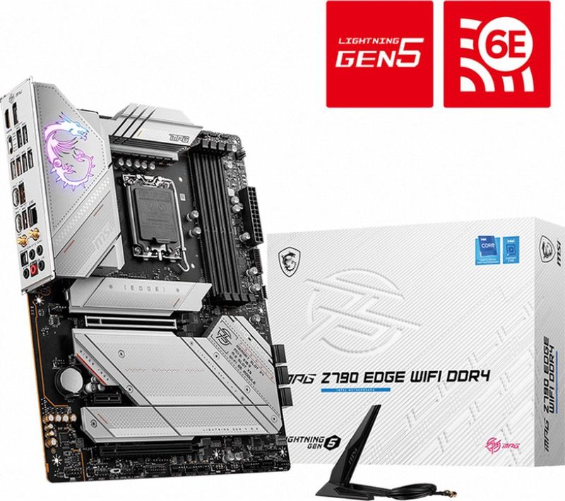 MSI - MPG Z790 EDGE WIFI - Moederbord - Zwart - DDR4 - ATX