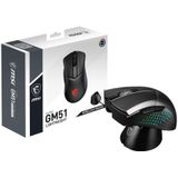 MSI CLUTCH GM51 LIGHTWEIGHT WIRELESS souris Droitier RF Wireless + Bluetooth + USB Type-C Optique 26000 DPI