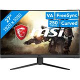 MSI G27C4X - Full HD Curved Gaming Monitor - 250hz - 27 Inch