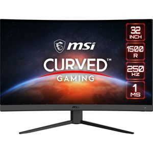 MSI G32C4X - LED-monitor - spelen - gebogen - 32 (31.5 zichtbaar) - 1920 x 1080 Full HD (1080p) @ 240 Hz - VA - 300 cd/m² - 3000:1 - 1 ms - 2xHDMI, DisplayPort - zwart