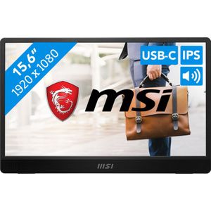 MSI Pro MP161 computer monitor 39,6 cm (15.6 inch) 1920 x 1080 Pixels Full HD LED Zwart