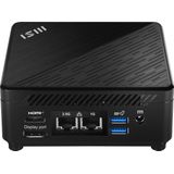 MSI Cubi 5 12M-002BEU-B51235UXX 0.66L sized PC Zwart Intel SoC i5-1235U