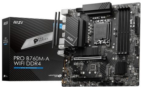 MSI - PRO B760M-A WIFI - Moederbord - Zwart - DDR4