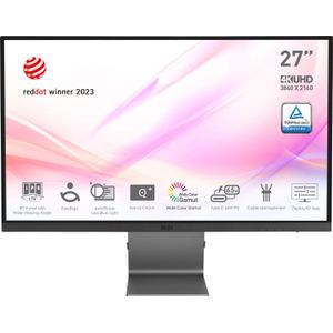 MSI Modern MD271UL (3840 x 2160 Pixels, 27""), Monitor, Grijs