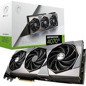 MSI GeForce RTX 4070 Ti SUPRIM 12G Gaming grafische kaart - NVIDIA RTX 4080, 12 GB GDDR6X geheugen