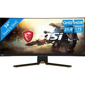 MSI MEG 342C QD OLED - Curved OLED Gaming Monitor - RGB - USB-C - 175hz