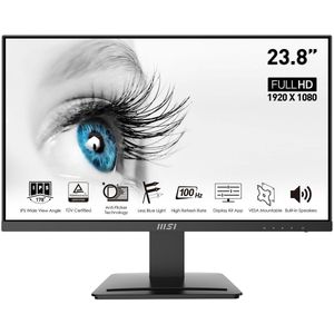 MSI - Pro MP243X - Desktopmonitor - 23,8 inch - Full HD - IPS-paneel - 100 Hz - VESA-montage