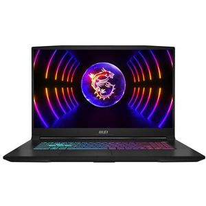 MSI Katana 17 B12VGK-078XDE Laptop 43,9 cm (17.3") Full HD Intel® Core™ i7 i7-12650H 16 GB DDR5-SDRAM 512 GB SSD NVIDIA GeForce RTX 4070 Wi-Fi 6 (802.11ax) Gratis DOS Zwart