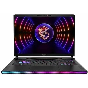 MSI Gaming Raider GE68HX 13VG-042XES Intel® Core™ i9 i9-13950HX Laptop 40,6 cm (16") UHD+ 32 GB DDR5-SDRAM 1 TB SSD NVIDIA GeForce RTX 4070 Wi-Fi 6E (802.11ax) Zwart