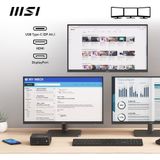 Msi - Cubi N Adl-006de Mini Pc - Grijs - Intel N200 - 4gb - 128gb Ssd