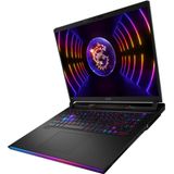 MSI Gaming GE78HX 13VG-034 Raider Intel® Core™ i7 i7-13700HX Laptop 43,2 cm (17") Quad HD+ 32 GB DDR5-SDRAM 2 TB SSD NVIDIA GeForce RTX 4070 Wi-Fi 6E (802.11ax) Windows 11 Home Zwart