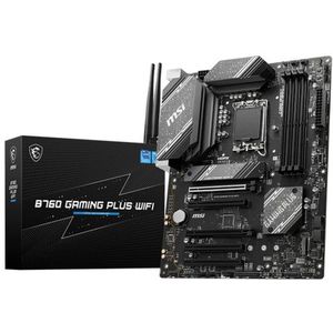 MSI Moederbord B760 GAMING PLUS WIFI - ATX - LGA1700 - Intel B760 - DDR5 - Wi-Fi 6E