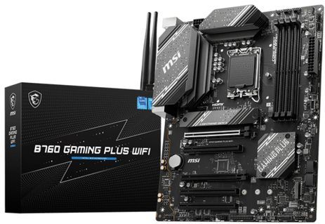 MSI Moederbord B760 GAMING PLUS WIFI - ATX - LGA1700 - Intel B760 - DDR5 - Wi-Fi 6E