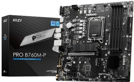 MSI PRO B760M-P - Micro ATX Moederbord - LGA1700 - B760 Chipset - DDR5