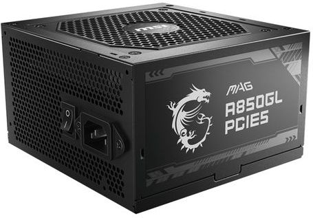 MSI MAG A850GL PCIE5 power supply unit 850 W 20+4 pin ATX ATX Zwart