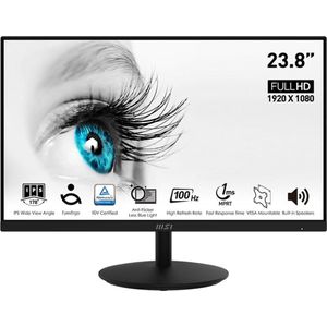 MSI PRO MP242ADE (1920 x 1080 Pixels, 24"), Monitor, Zwart