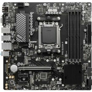 MSI PRO B650M-P, AMD, Buchse AM5, AMD Ryzen 7 7th Gen, AMD Ryzen 9 7th Gen, Buchse AM5, DDR5-SDRAM, 192 GB