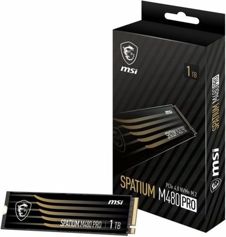 MSI Spatium M480 PRO PCIe 4.0 NVMe M.2 1TB PCI Express 4.0 3D NAND