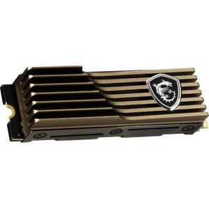 MSI SPATIUM M570 SSD 1TB met Heatsink – interne SSD PCIe 5.0 NVMe M.2, lezing 9500 MB/s, schrijven 8500 MB/s, 3D NAND, geïntegreerde gegevensbeveiliging, centrum