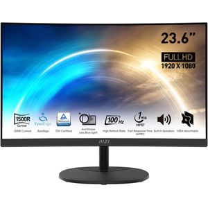 MSI Pro MP2412C computer monitor 59,9 cm (23.6 inch) 1920 x 1080 Pixels Full HD Zwart