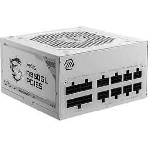 MSI MAG A850GL PCIE5 White Voeding - 850W - ATX12V 3.0 - 80 Plus Gold - Wit