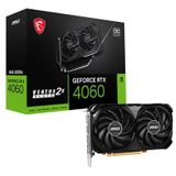 MSI NVIDIA GeForce RTX 4060 VENTUS 2X BLACK 8G OC Videokaart