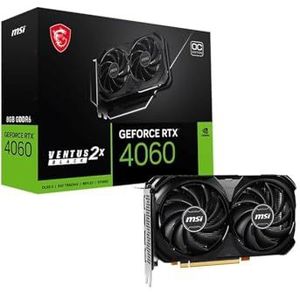 MSI NVIDIA GeForce RTX 4060 VENTUS 2X BLACK 8G OC Videokaart