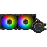 CPU koeling - MSI MAG Coreliquid E240 - Vloeistofkoelsysteem processor - 240 mm - 2x 120 mm RGB fan - Zwart