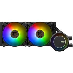 CPU koeling - MSI MAG Coreliquid E240 - Vloeistofkoelsysteem processor - 240 mm - 2x 120 mm RGB fan - Zwart