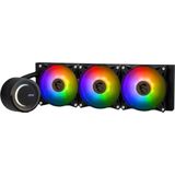 CPU koeling - MSI MAG CORELIQUID E360 WHITE - Vloeistofkoelsysteem processor - 360 mm - 3x 120 mm RGB fan - Zwart