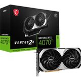 MSI GeForce RTX 4070 Ti VENTUS 2X 12G OC - Videokaart - 12GB GDDR6X - PCIe 4.0 - 1 X HDMI